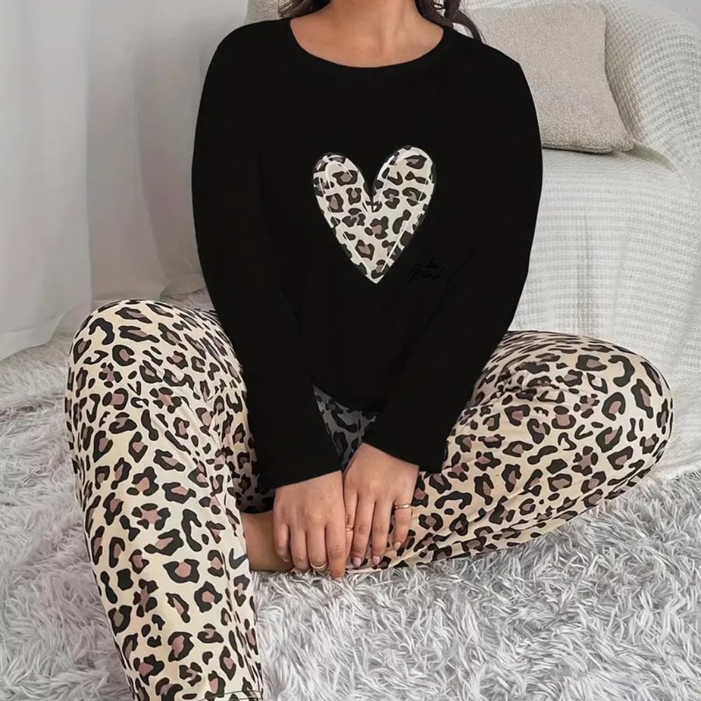 Plus Size Casual Pajamas Set
